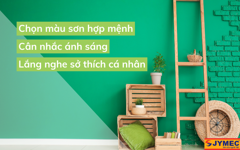 Những lưu ý khi chọn màu sơn nhà cho mệnh Mộc