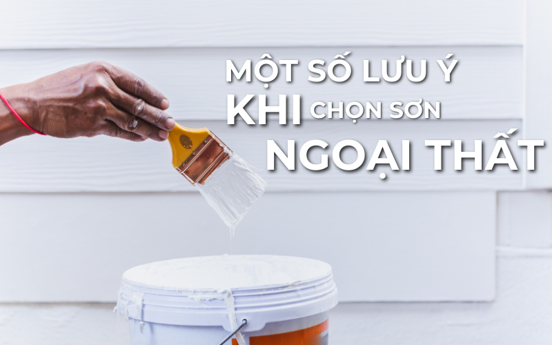 Một số lưu ý khi sơn ngoại thất