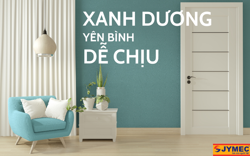 Màu xanh dương yên bình dịu nhẹ