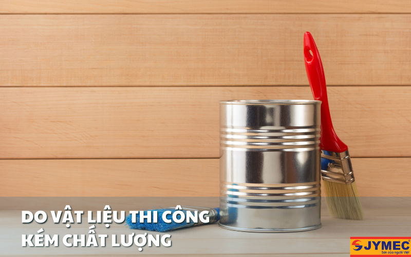 Vật liệu kém chất lượng sẽ dễ làm giảm hiệu quả chống thấm