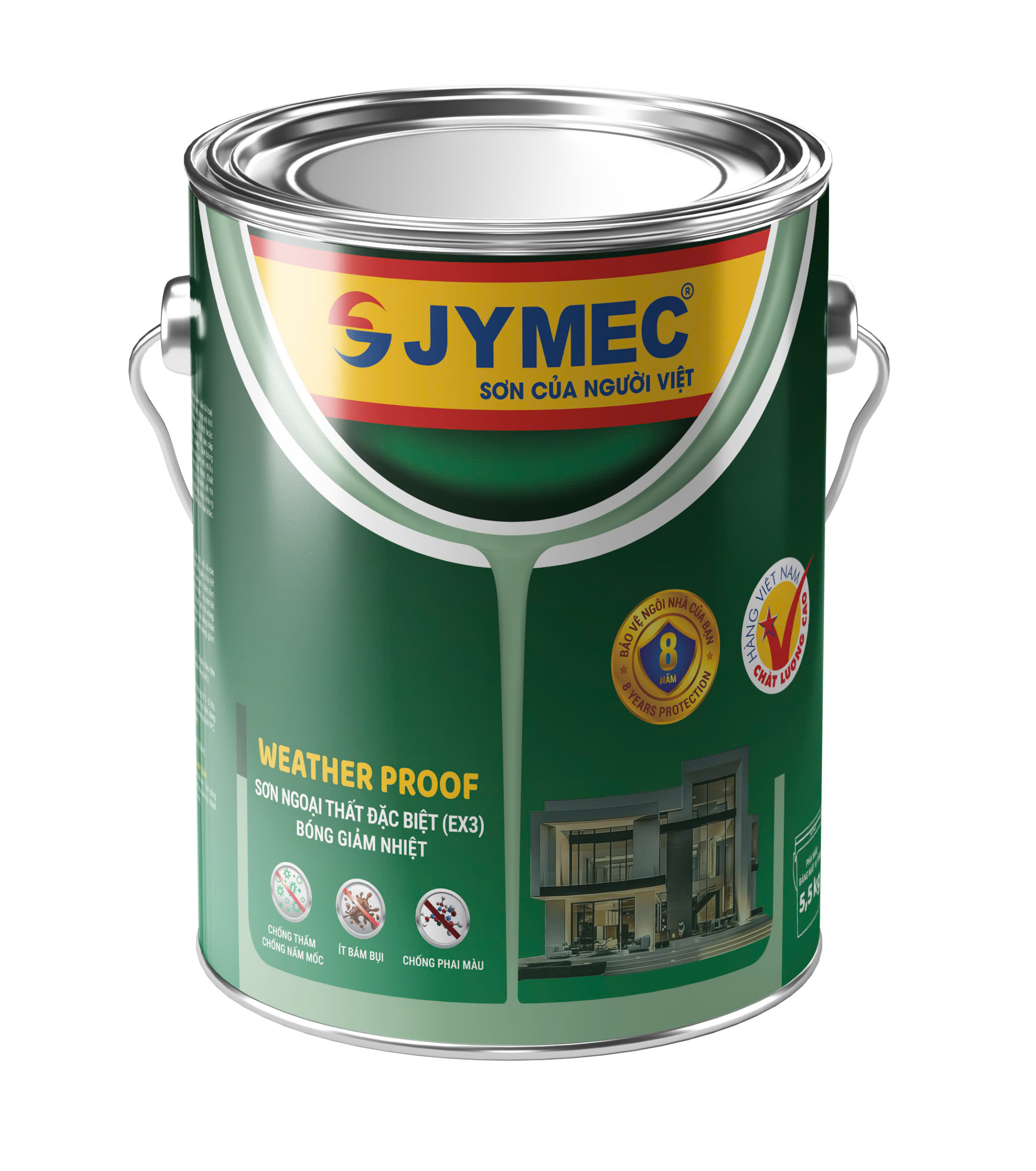 Sơn ngoại thất đặc biệt bóng giảm nhiệt
