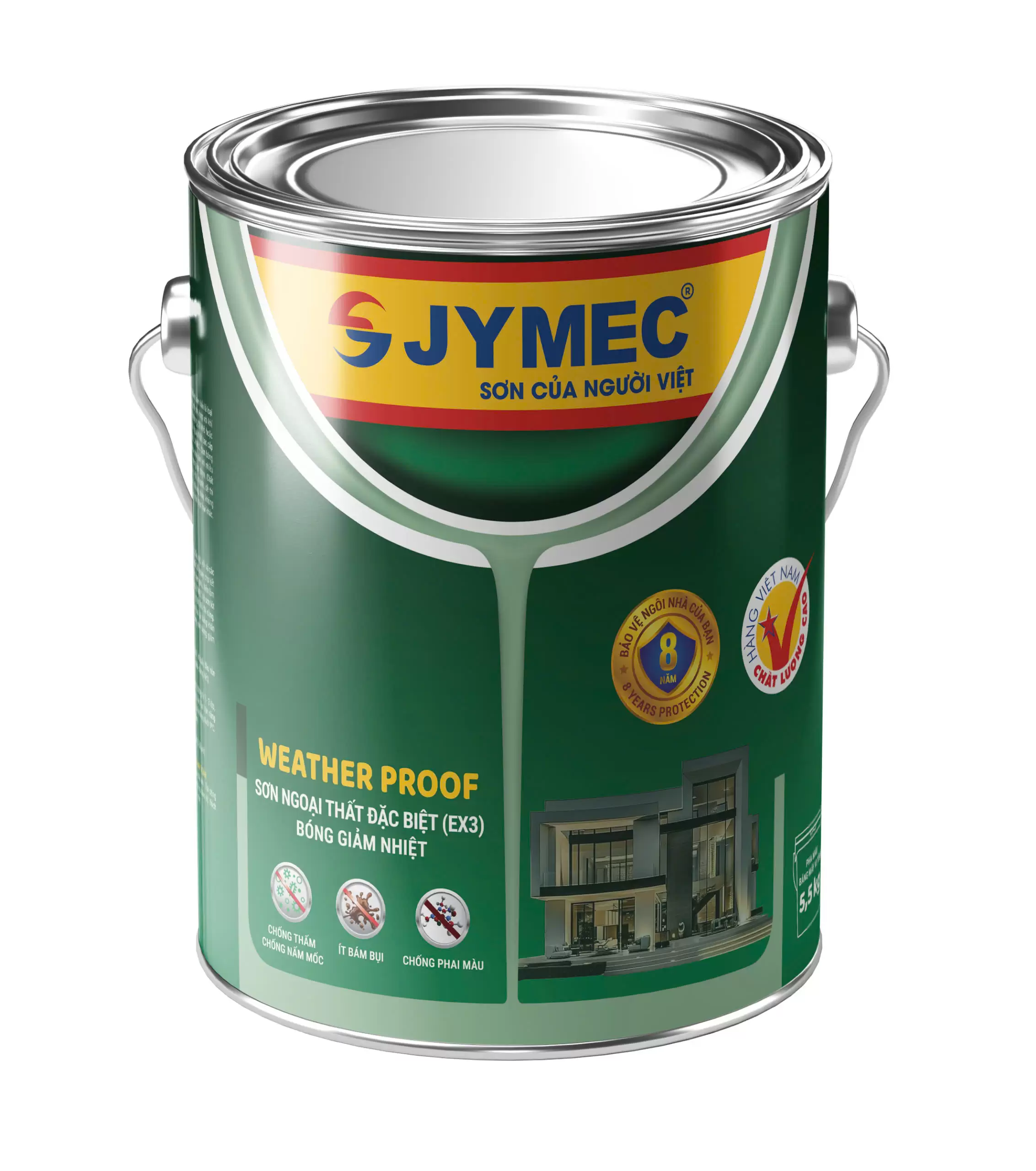 Sơn ngoại thất đặc biệt bóng giảm nhiệt