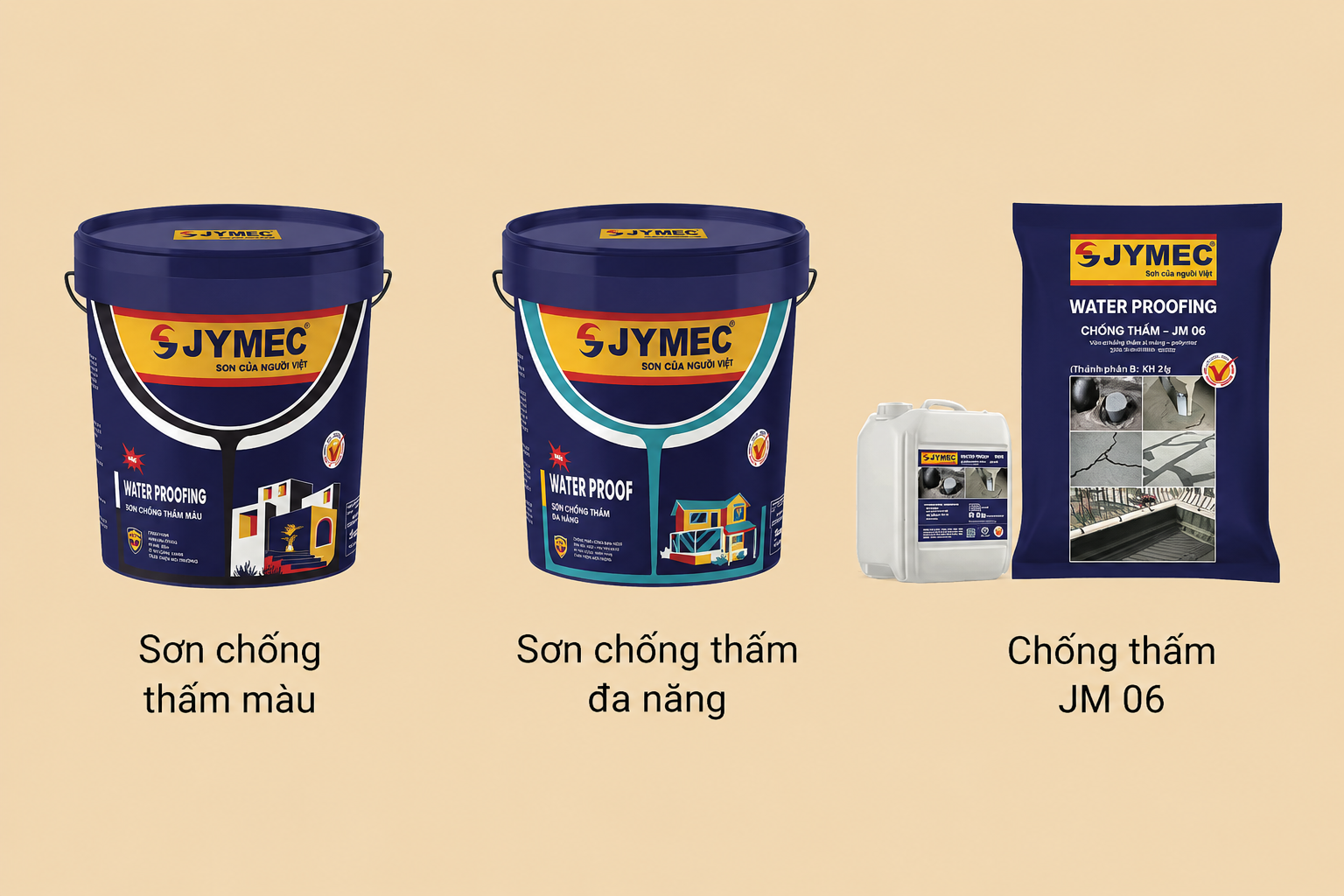 Các dòng sơn chống thấm JYMEC