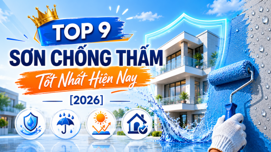 Top 9 Sơn Chống Thấm Tốt Nhất Hiện Nay [2026]