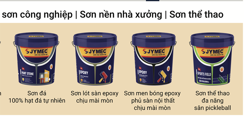Các dòng sản phẩm sơn công nghiệp JYMEC