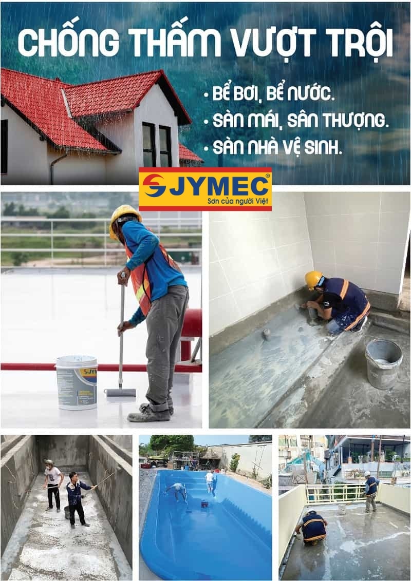 Sơn Jymec được ứng dụng rất nhiều trong các công trình dân dụng