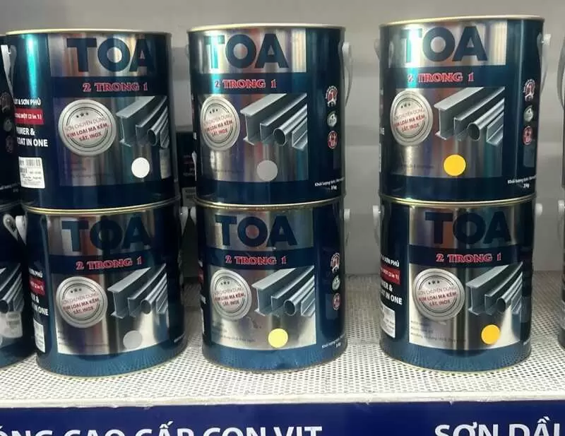 Sơn nước giá rẻ gọi tên sơn TOA 2in1