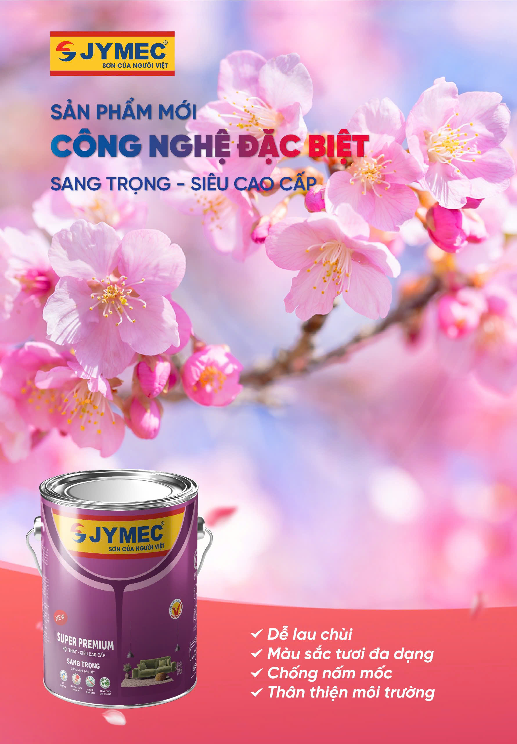 Sơn JYMEC - sơn nội thất tốt nhất hiện nay