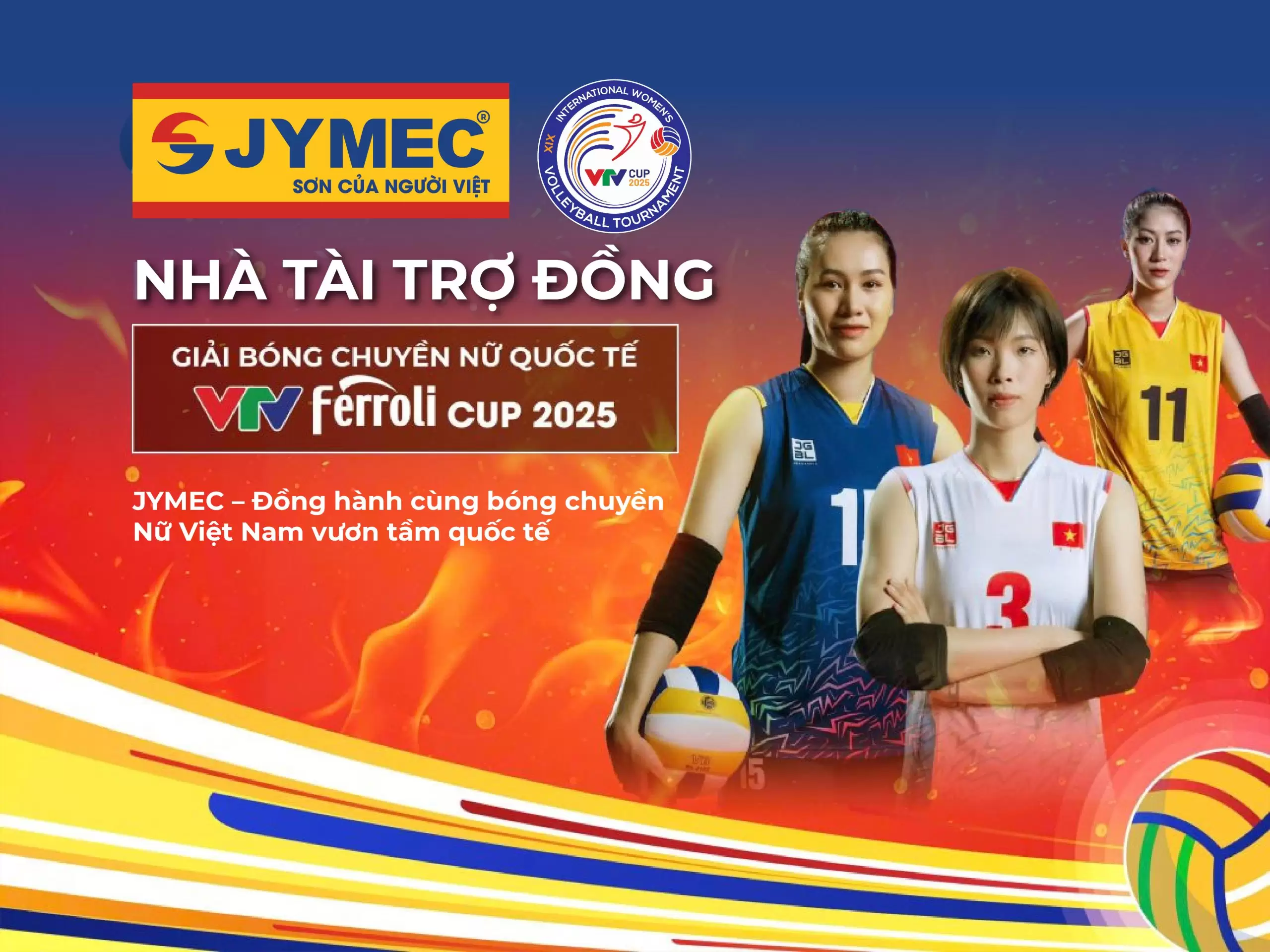 JYMEC Đồng Hành Cùng VTV Ferroli Cup 2025 – Lan Tỏa Sắc Màu Tinh Thần Việt