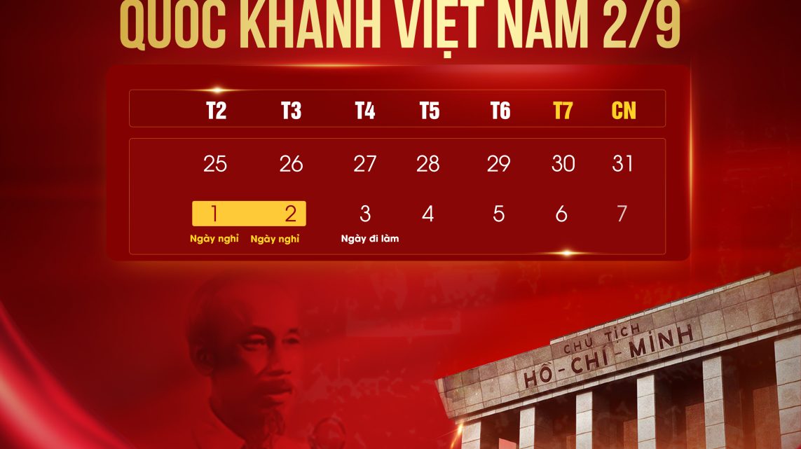 Thông Báo Nghỉ Lễ Quốc Khánh 2/9