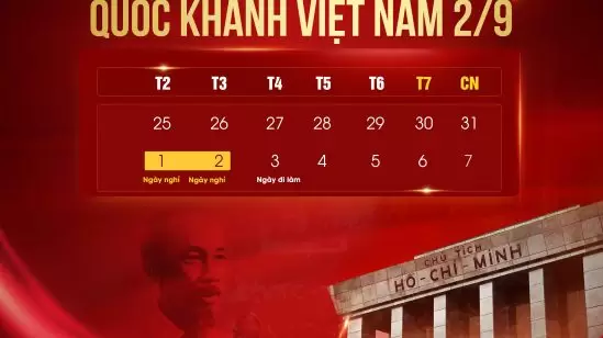 Thông Báo Nghỉ Lễ Quốc Khánh 2/9