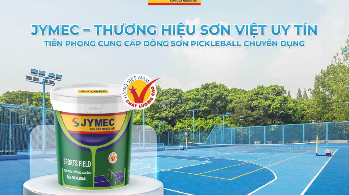 Sơn Pickleball – Giải pháp sơn sân thể thao chuyên dụng bền đẹp từ JYMEC