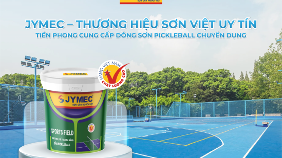 Sơn Pickleball – Giải pháp sơn sân thể thao chuyên dụng bền đẹp từ JYMEC