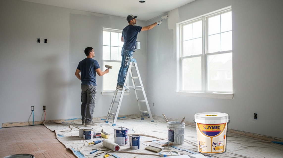 Quy trình sơn nội thất chuẩn kỹ thuật – Hướng dẫn thực hiện từng bước