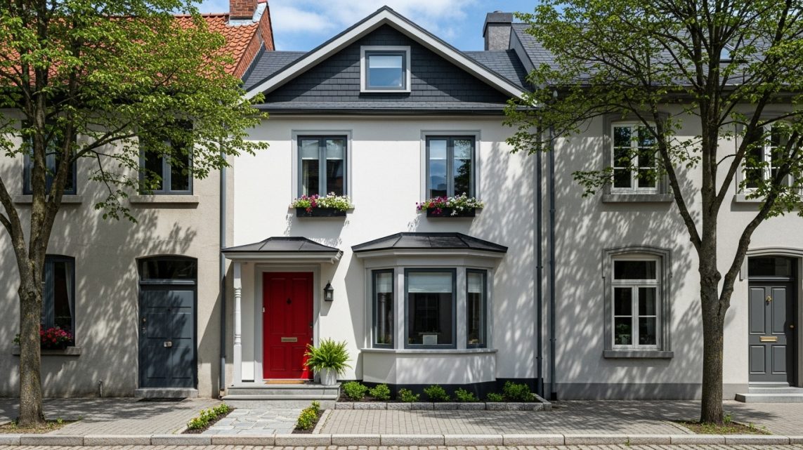 Sơn nhà trắng mặt tiền 20x5m: Gợi ý màu đẹp & cách chọn sơn