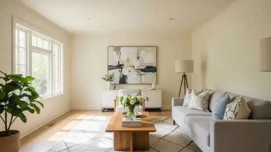 Sơn nội thất màu trắng kem: Bí quyết tạo không gian sang trọng 2025