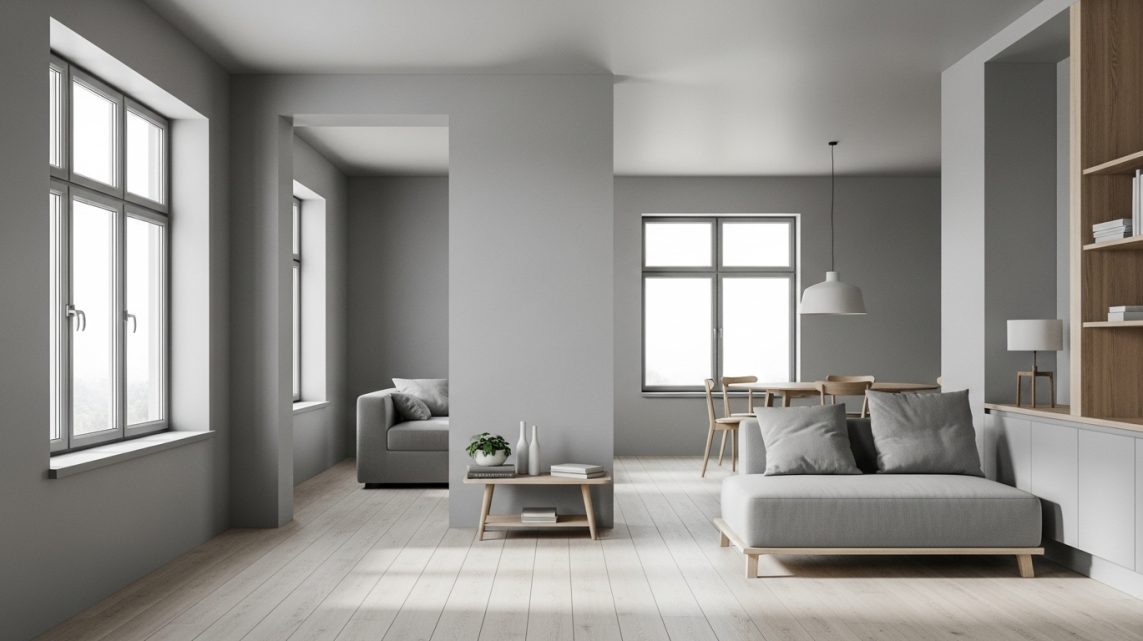 Sơn nội thất màu xám trắng: xu hướng sang trọng & dễ phối