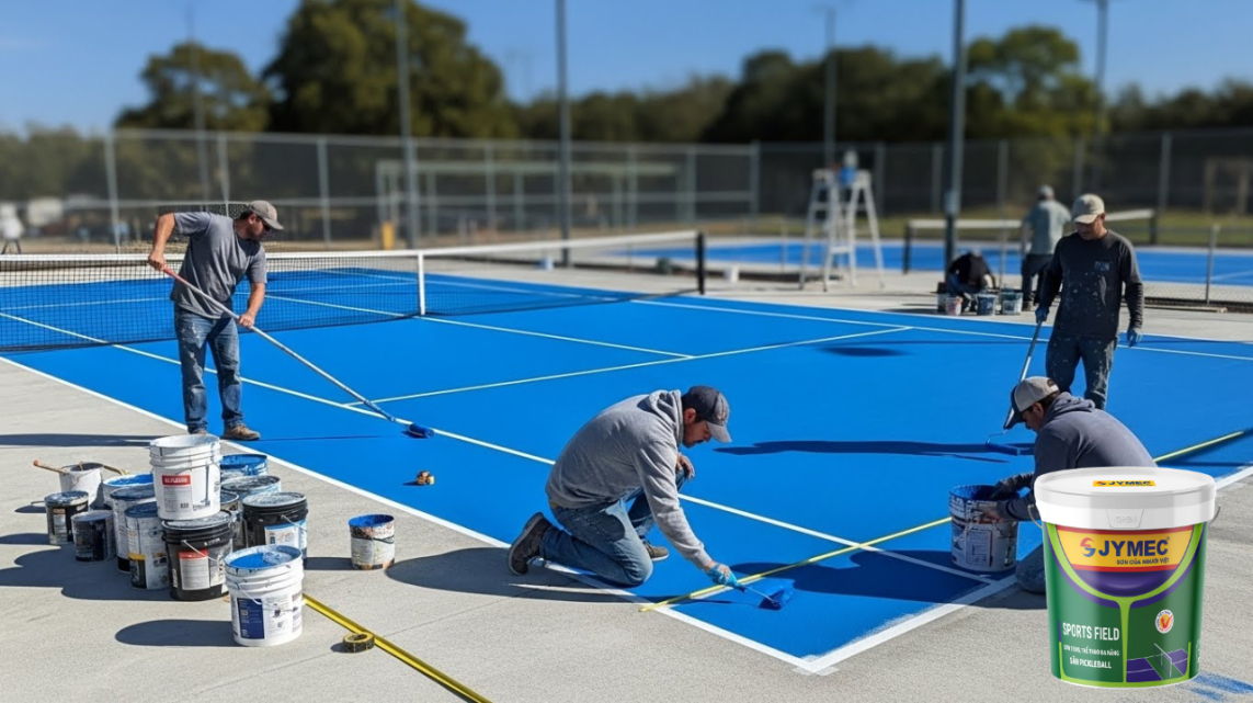 Top 4 loại sơn sân tennis tốt nhất được tin dùng 2025