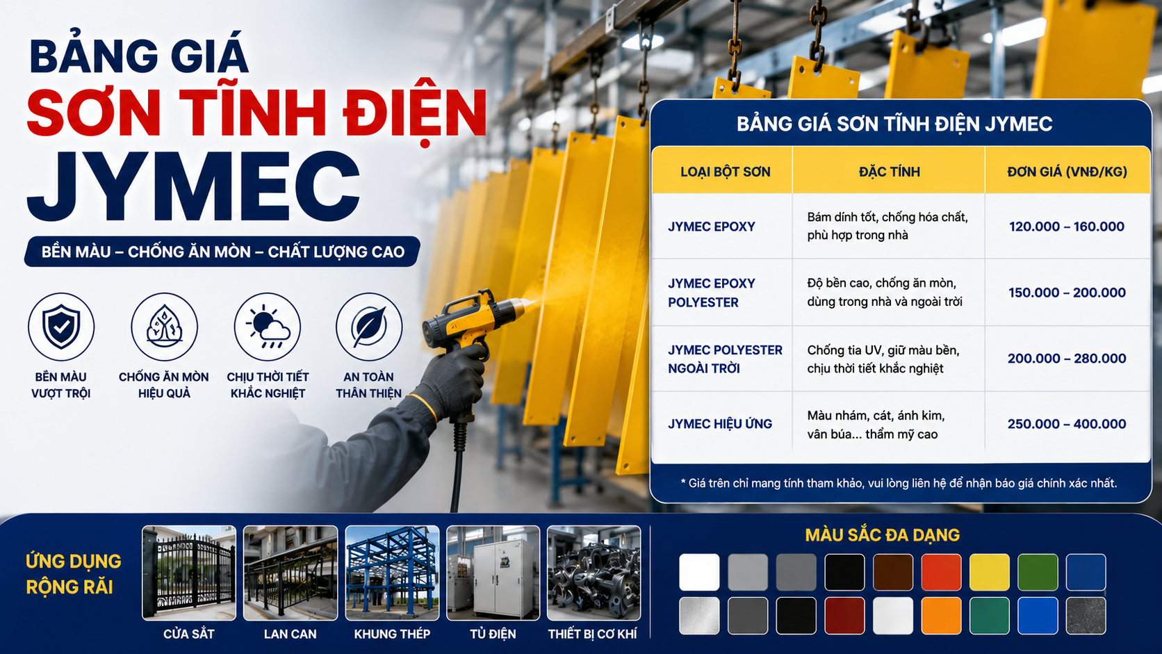 Bang Gia Son Tinh Dien Jymec