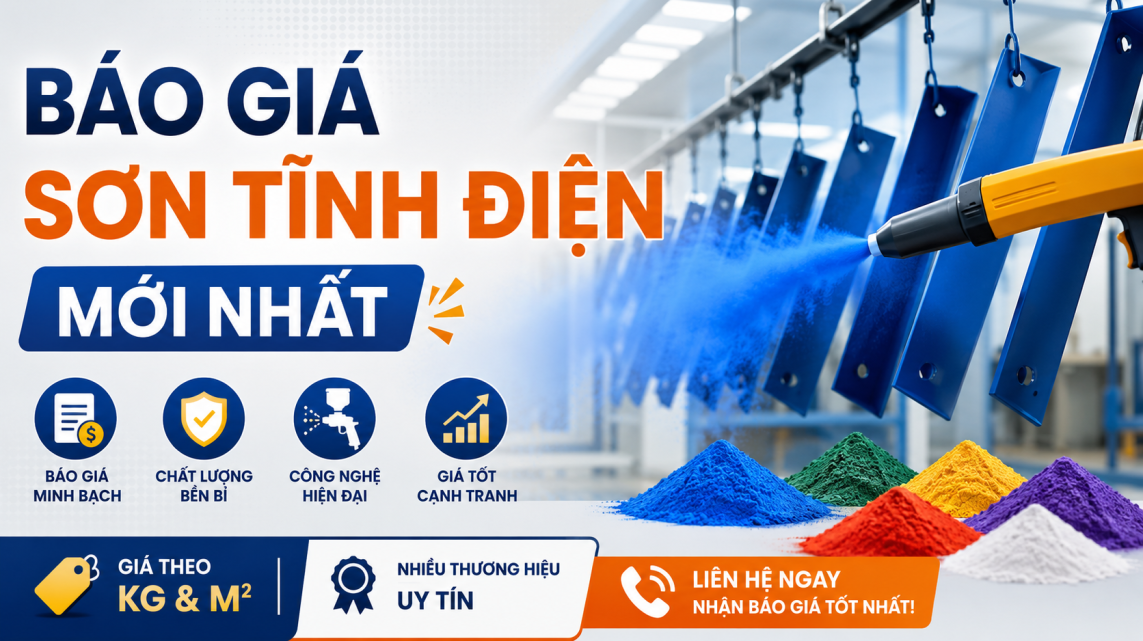 Báo giá sơn tĩnh điện mới nhất 2026 – Giá chuẩn & chi tiết nhất