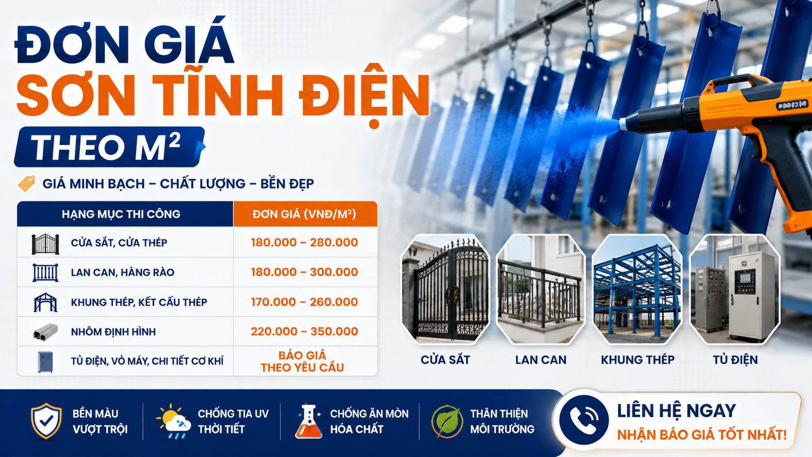 Bao Gia Son Tinh Dien Theo M2