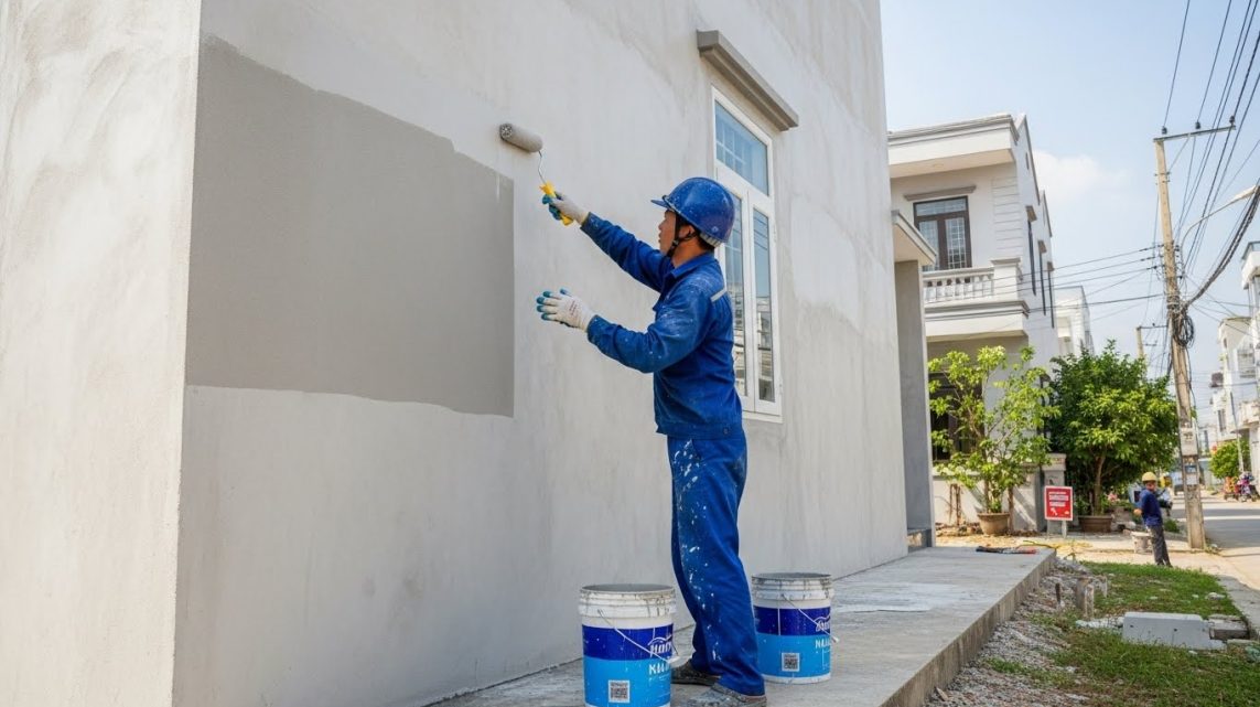 Sơn chống thấm bao lâu thì khô? Thời gian chuẩn & lưu ý quan trọng