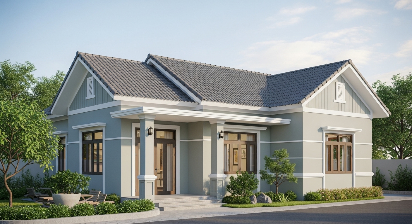 Mau Son Ngoai That Nha Cap 4 Dep 21