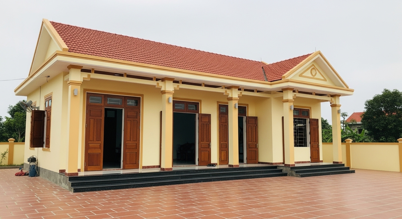 Mau Son Ngoai That Nha Cap 4 Dep 24