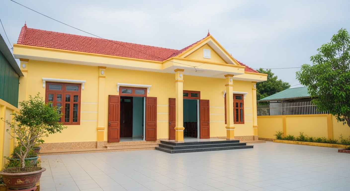 Mau Son Ngoai That Nha Cap 4 Dep 25