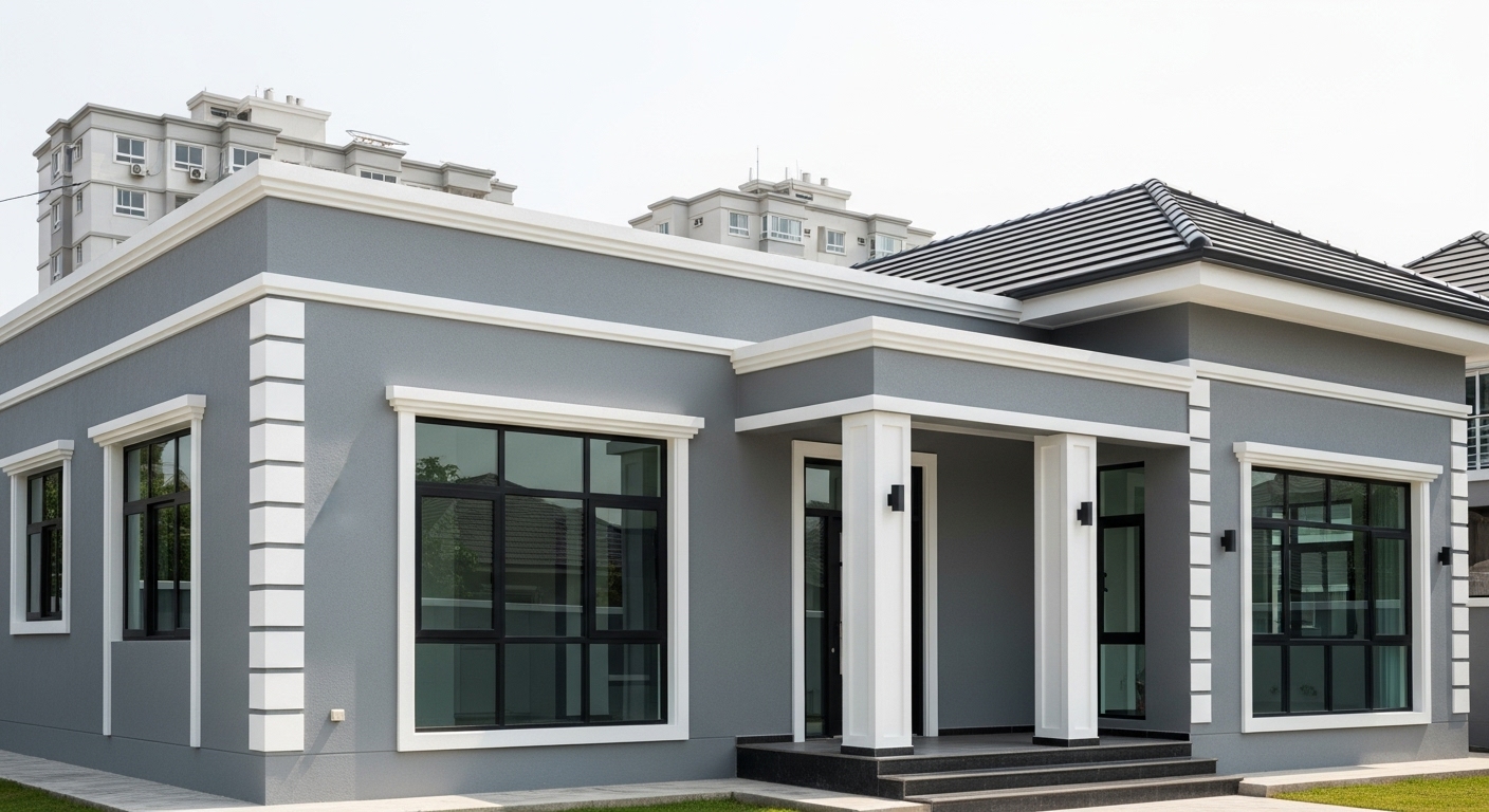 Mau Son Ngoai That Nha Cap 4 Dep 9