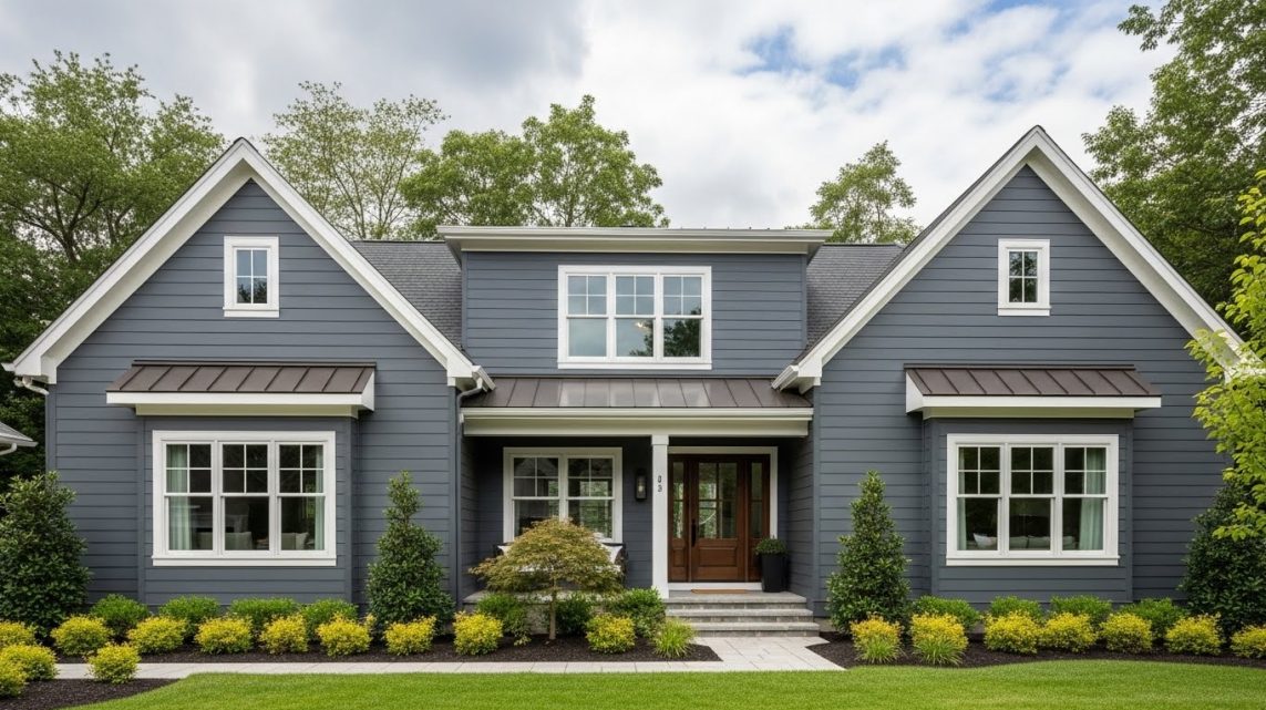 Sơn ngoại thất màu xám ghi xu hướng đẹp bền & hiện đại 2026