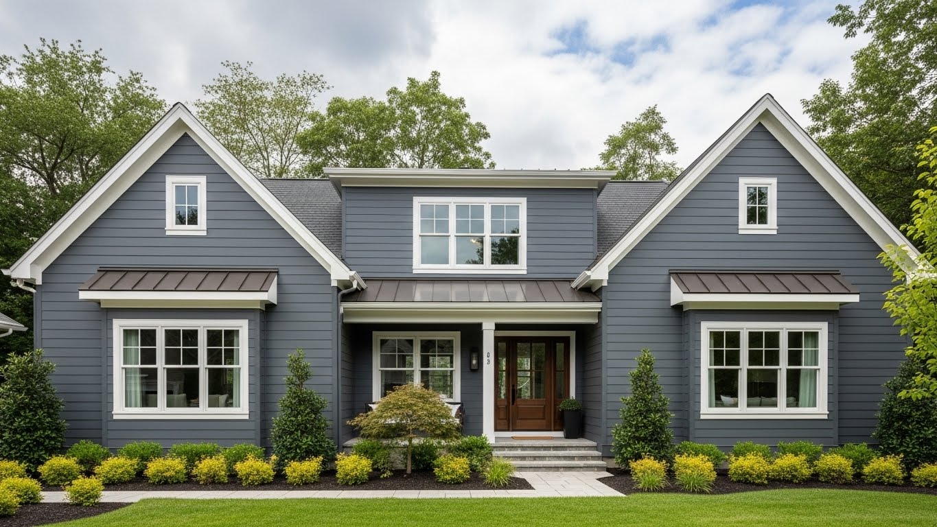 Sơn ngoại thất màu xám ghi xu hướng đẹp bền & hiện đại 2026