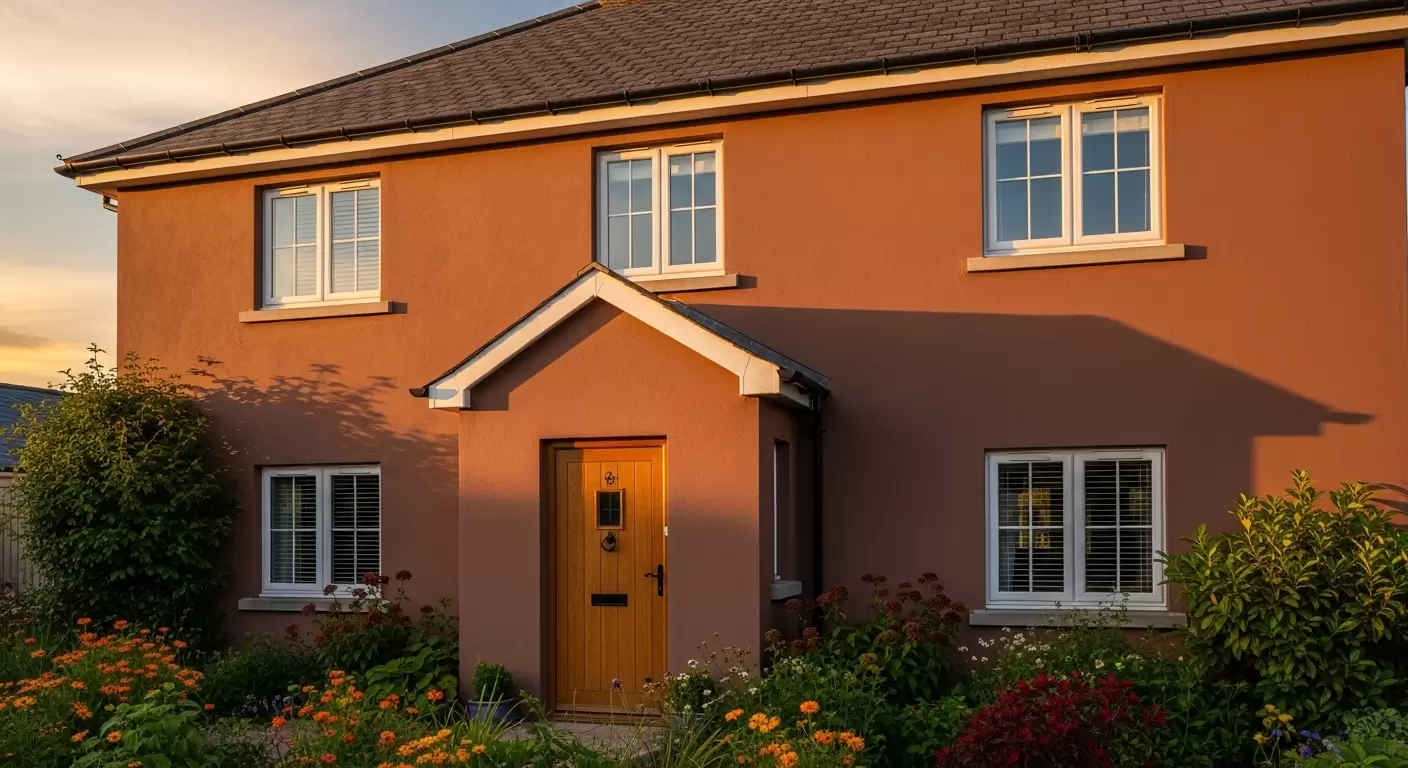 Sơn ngoại thất màu nâu đất mang lại vẻ đẹp hoàn cho căn nhà 2026