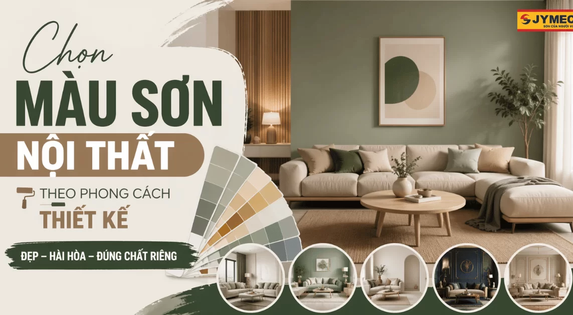 Chọn màu sơn nội thất theo phong cách thiết kế hot năm 2026