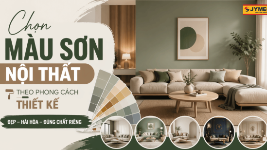 Chọn màu sơn nội thất theo phong cách thiết kế hot năm 2026