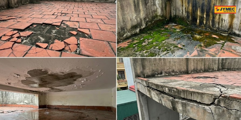 5 Nguyên nhân khiến sân thượng xuống cấp nhanh