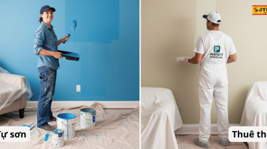 Có nên tự sơn nhà không? So sánh với thuê thợ