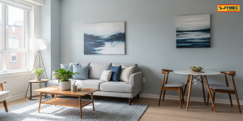 Phong Su Dung Hieu Ung Mau Lanh Tone Xanh Nhat