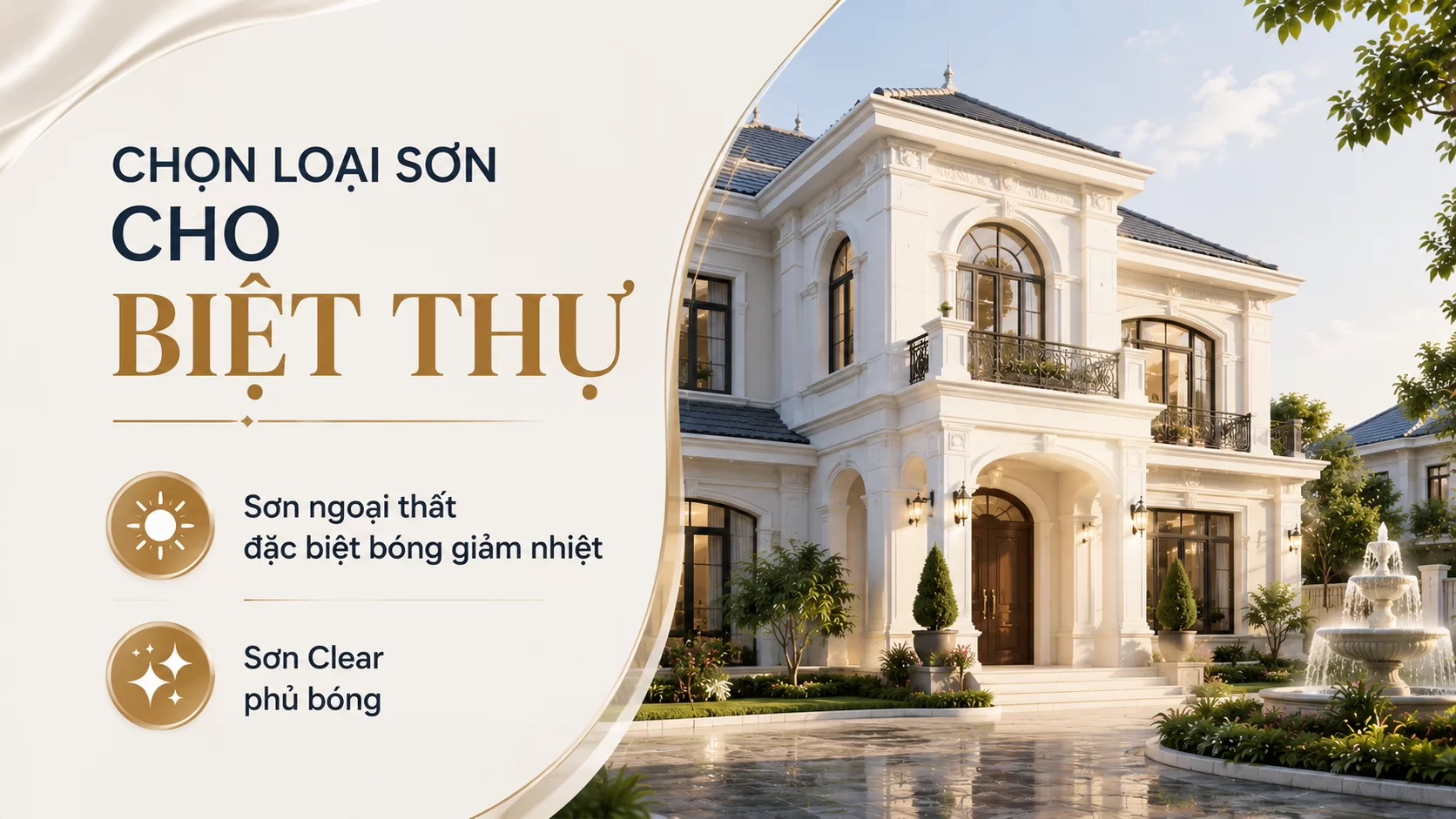 Chon Loai Son Ngoai That Cho Biet Thu