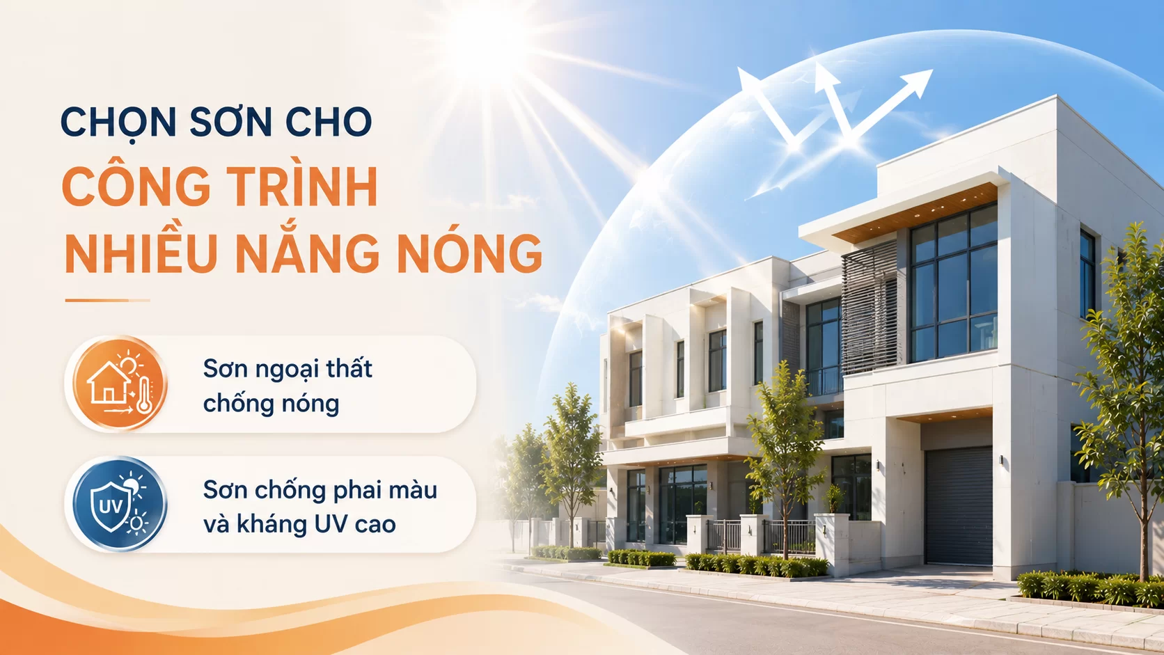 Chon Loai Son Ngoai That Cho Cong Trinh Nhieu Nang Nong