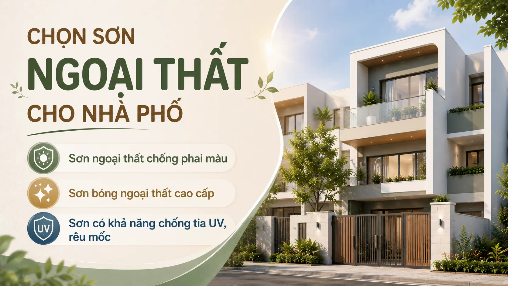 Chon Loai Son Ngoai That Cho Nha Pho
