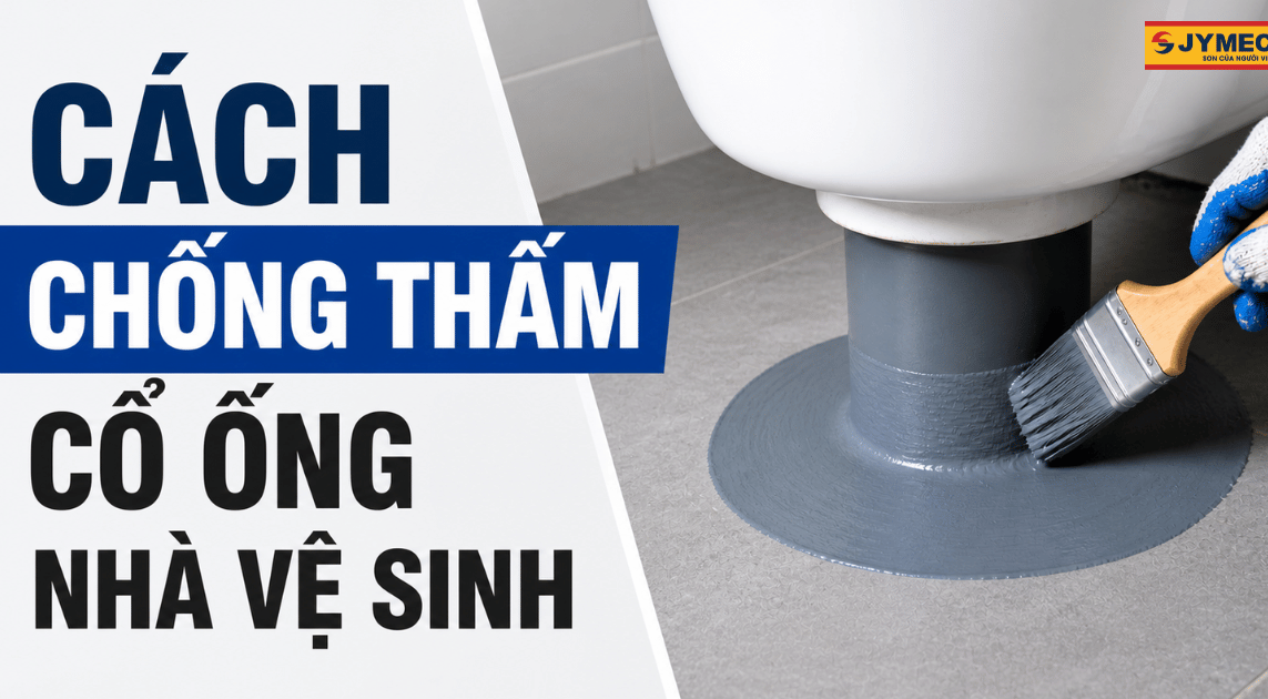 Cách chống thấm cổ ống nhà vệ sinh hiệu quả nhất