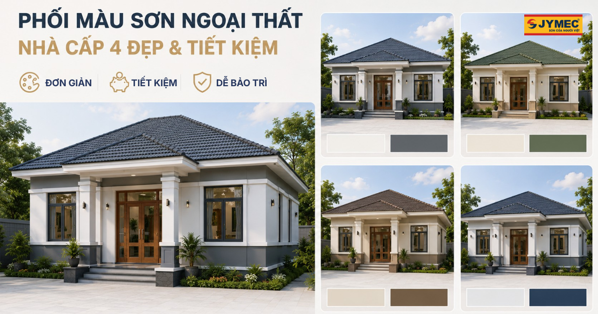 Goi Y Phoi Mau Son Cho Nha Cap 4 Dep Tiet Kiem