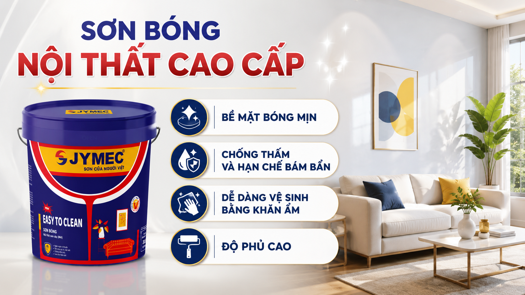 Sơn bóng nội thất cao cấp Son Bong Noi That Jymec