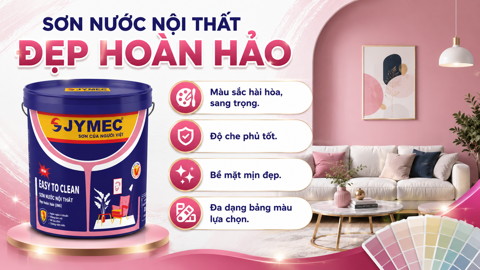 Sơn nước nội thất đẹp hoàn hảo Son Noi That Dep Hoan Hao Jymec