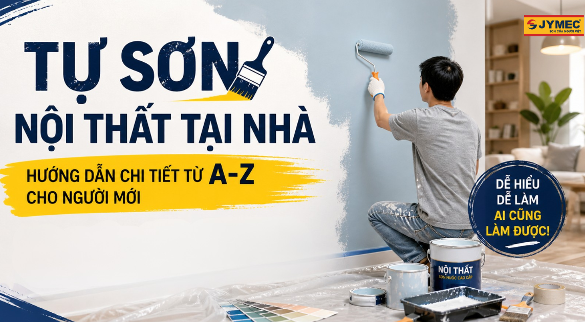 Tự sơn nội thất tại nhà: Hướng dẫn chi tiết từ A-Z cho người mới