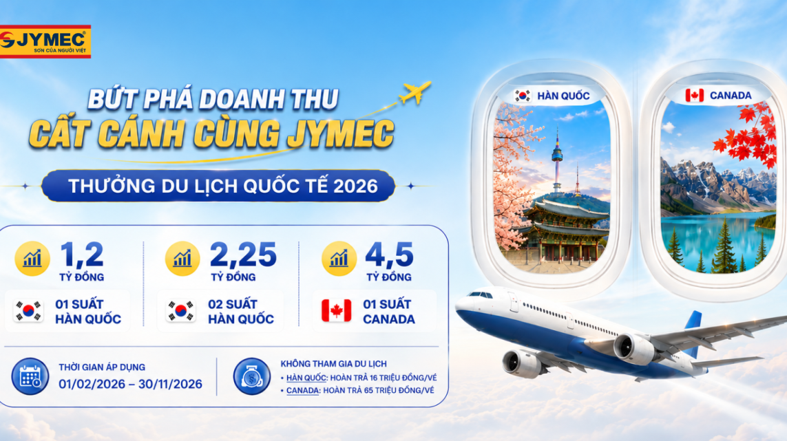 Chương trình du lịch 2026: Bứt phá doanh thu, cất cánh cùng JYMEC