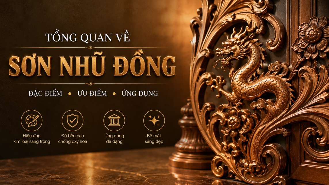 Tìm hiểu sơn Nhũ Đồng - Đặc Điểm, Ứng Dụng Và Báo Giá Mới Nhất