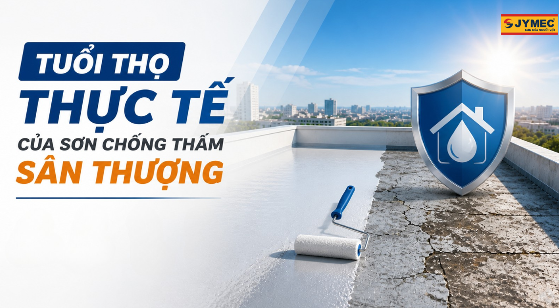 Tuổi Thọ Sơn Chống Thấm Sân Thượng Bao Lâu? Bí Quyết Bền 10 Năm