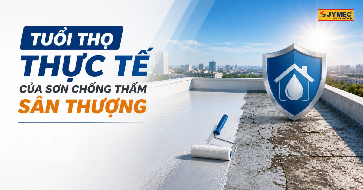 Tuổi Thọ Sơn Chống Thấm Sân Thượng Bao Lâu? Bí Quyết Bền 10 Năm